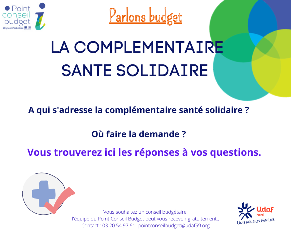 La complémentaire santé solidaire. - Udaf 59 Nord